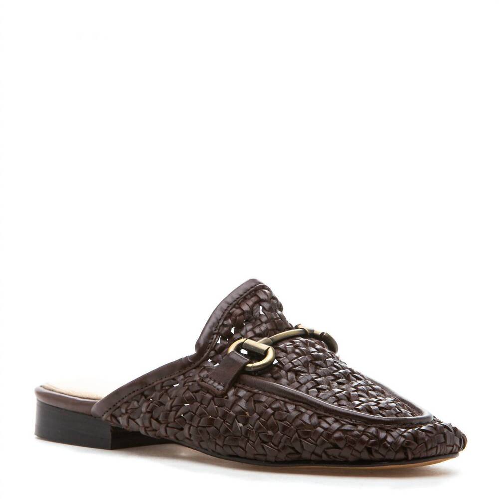 NEW SILENT D women's cora woven mules in brown